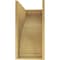 Ekena Millwork 12"W x 24"D x 24"H Classic Helena Rough Cedar Woodgrain TimberThane Corbel, Primed Tan CORUR12X24X24HELRCPR - alternate 3